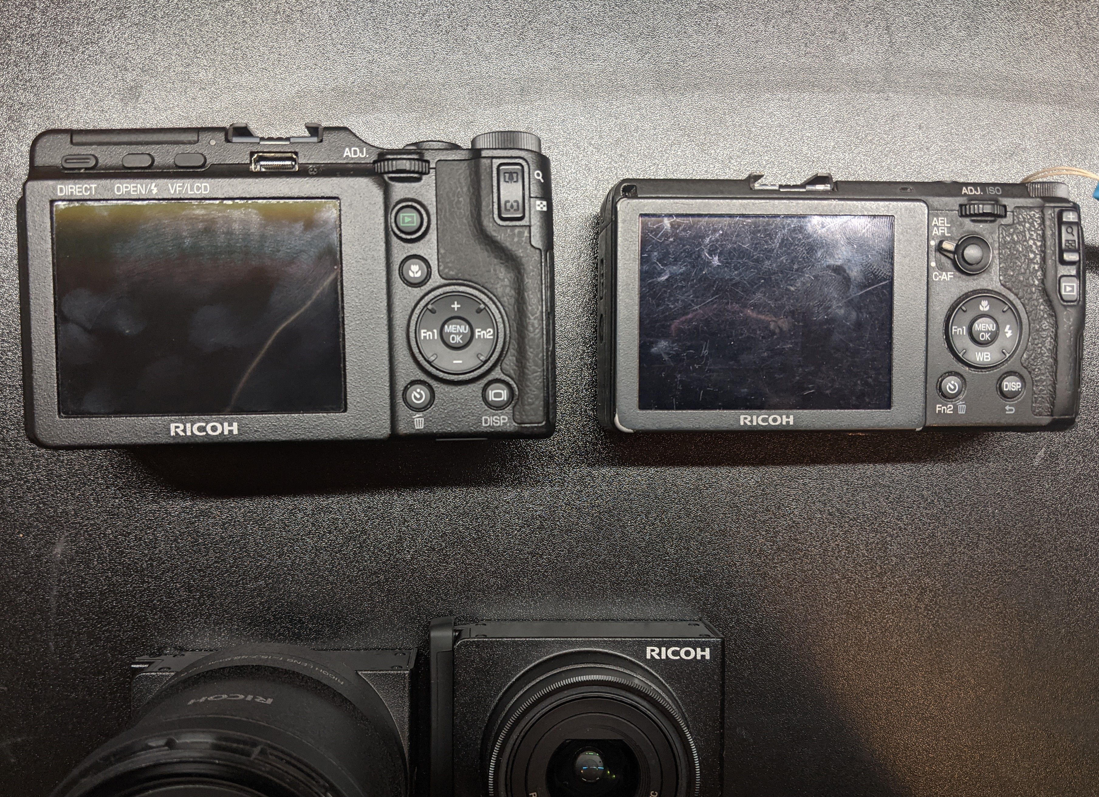 Ricoh GXR and Ricoh GR side-by-side