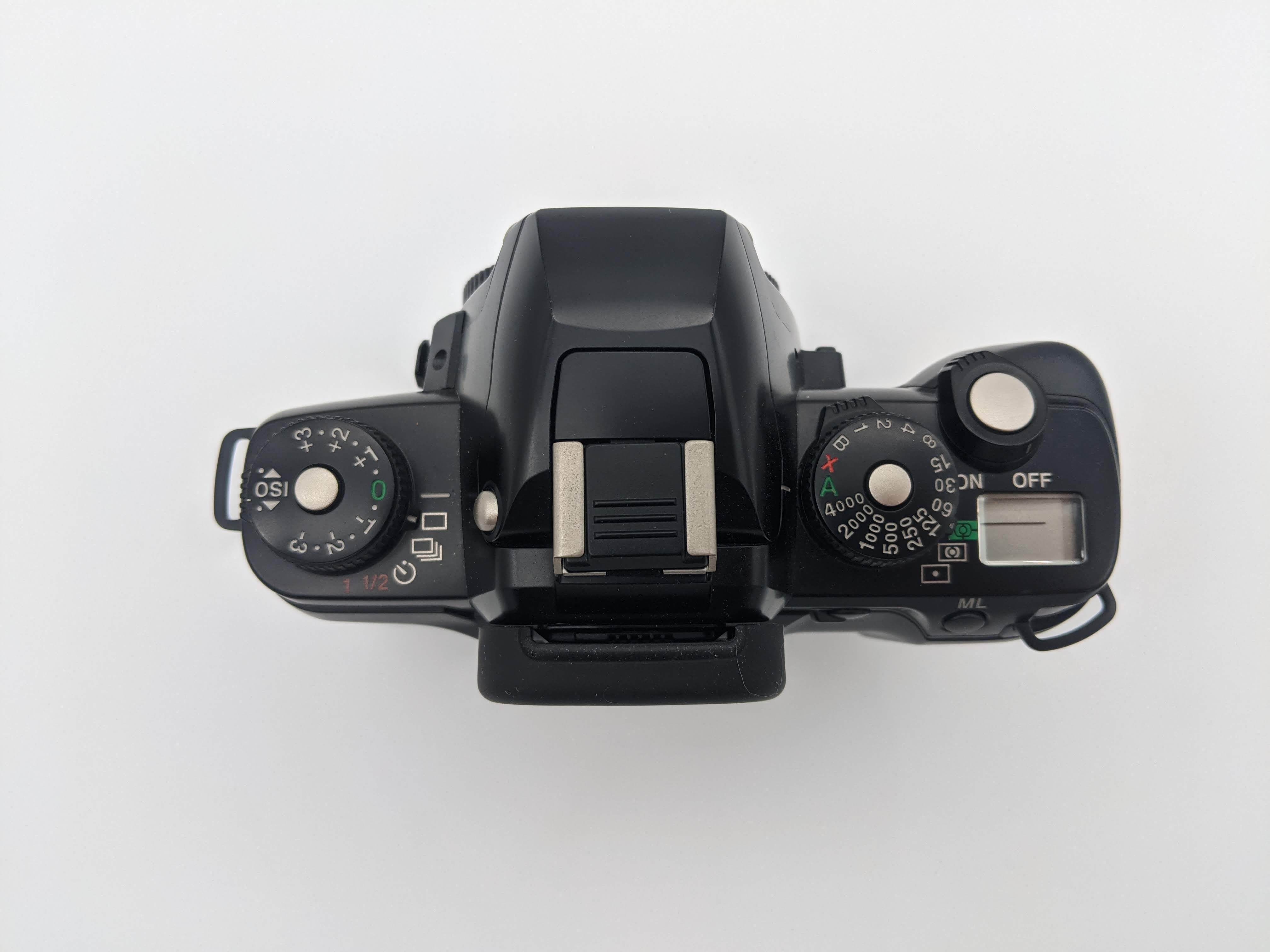 Pentax MZ-3 as shown from the top with shutter dial